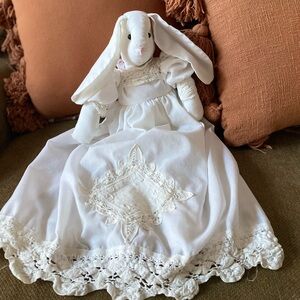Vintage White lace Bunny